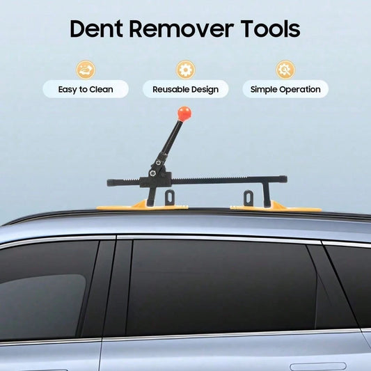 Sheet Metal Puller Car Dent Removal Tool 1 Set Durable Nylon Iron Electrophoresis Kit Black Ergonomic Textured Plate Body Repair Paint Friendly Easy DIY For Garage House Spring Summer