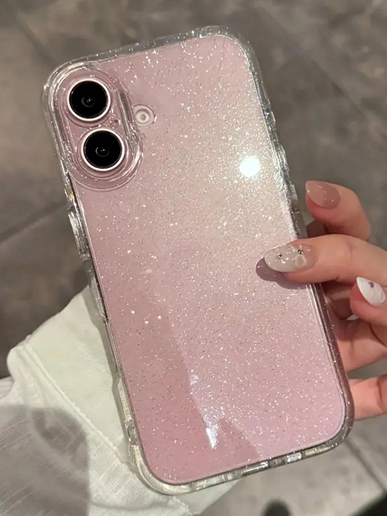 Shiny Star Transparent Phone Case, Suitable For IPhone 16/15/14/13/12/11 Pro Max Plus/8/7, Soft Silicone Protective Cover, Ideal Gift. Suitable For Chinese New Year And Christmas.
