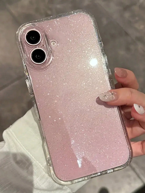 Shiny Star Transparent Phone Case, Suitable For IPhone 16/15/14/13/12/11 Pro Max Plus/8/7, Soft Silicone Protective Cover, Ideal Gift. Suitable For Chinese New Year And Christmas.