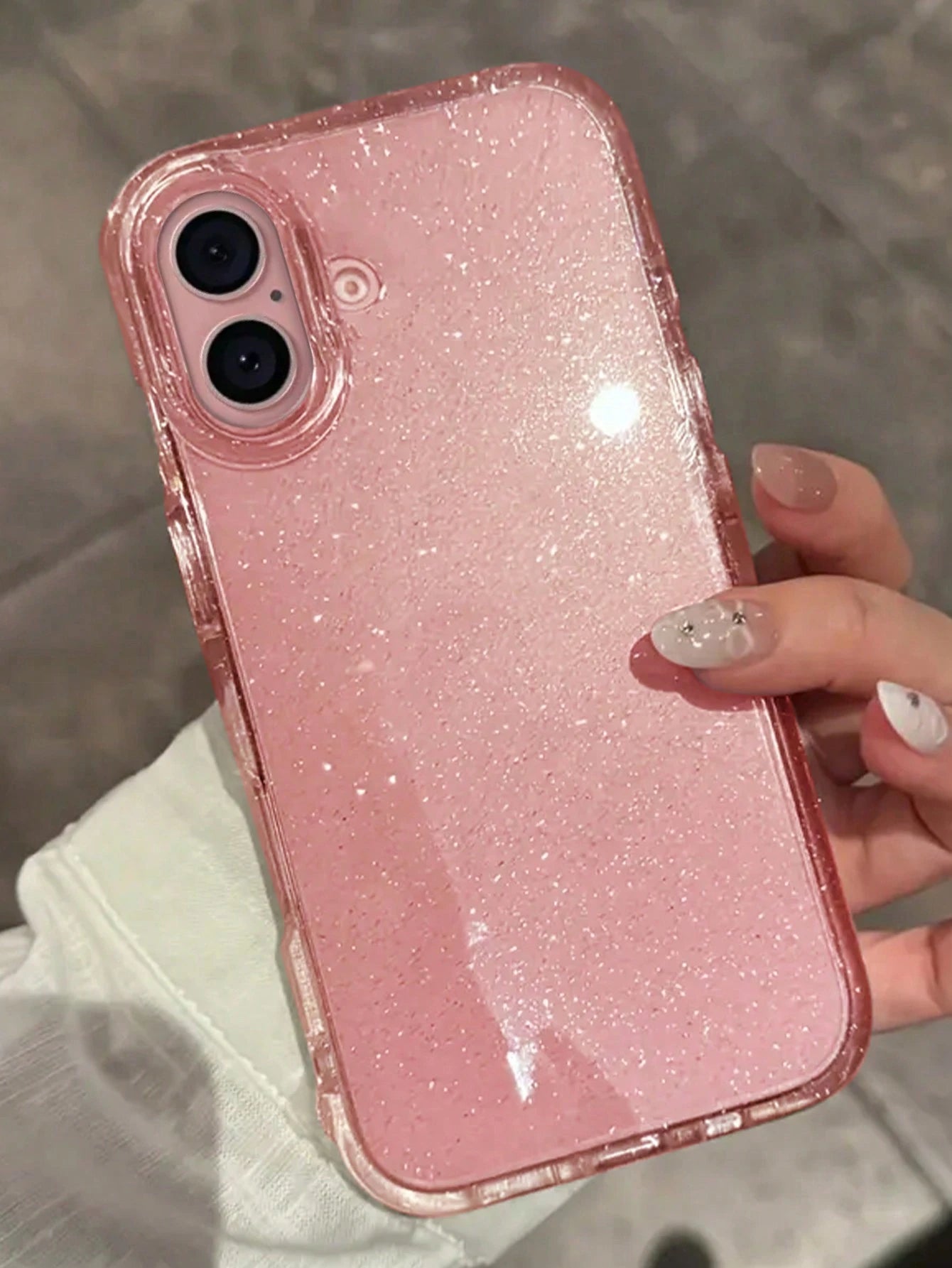 Shiny Star Transparent Phone Case, Suitable For IPhone 16/15/14/13/12/11 Pro Max Plus/8/7, Soft Silicone Protective Cover, Ideal Gift. Suitable For Chinese New Year And Christmas.