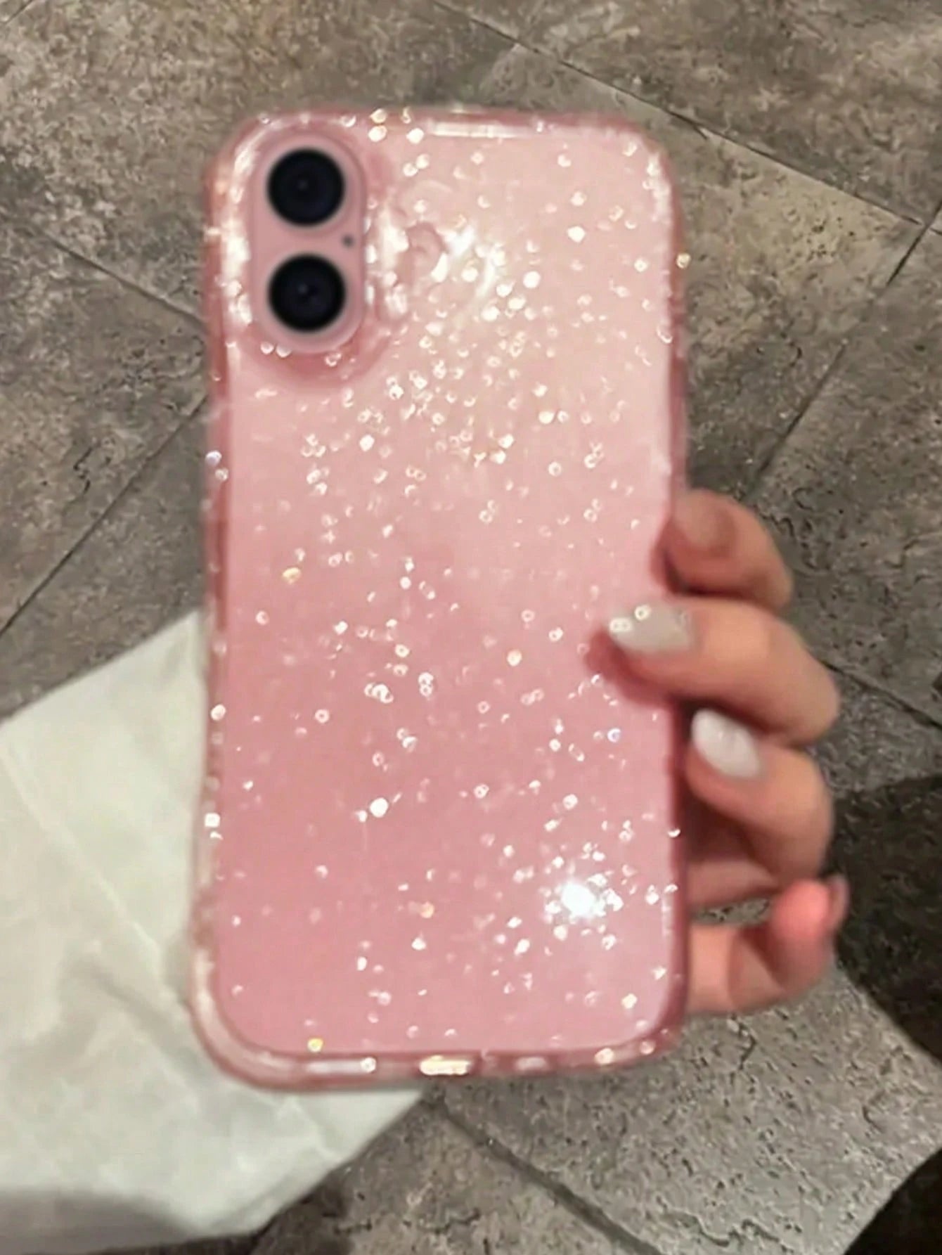 Shiny Star Transparent Phone Case, Suitable For IPhone 16/15/14/13/12/11 Pro Max Plus/8/7, Soft Silicone Protective Cover, Ideal Gift. Suitable For Chinese New Year And Christmas.
