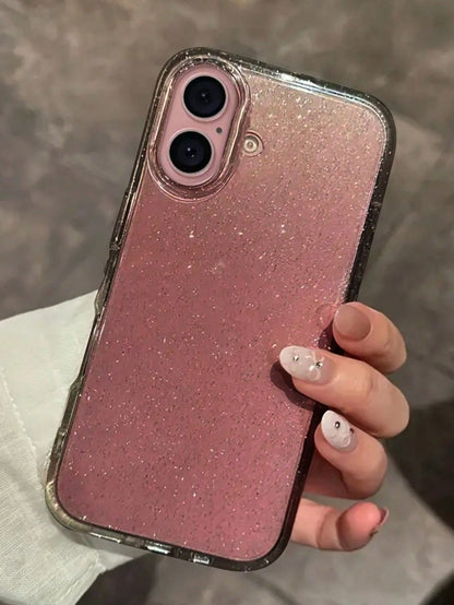 Shiny Star Transparent Phone Case, Suitable For IPhone 16/15/14/13/12/11 Pro Max Plus/8/7, Soft Silicone Protective Cover, Ideal Gift. Suitable For Chinese New Year And Christmas.