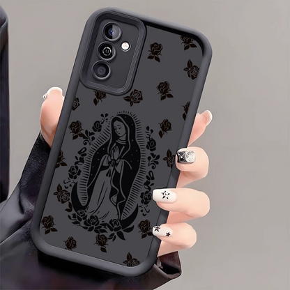 Shockproof Religious Mythological Character Elements Fashion Phone Cases Cartoon Religious Inspirational Slogan Phone Case, Anti-Slip Protective Cover Compatible With IPhone, Compatible With Honor, Co
