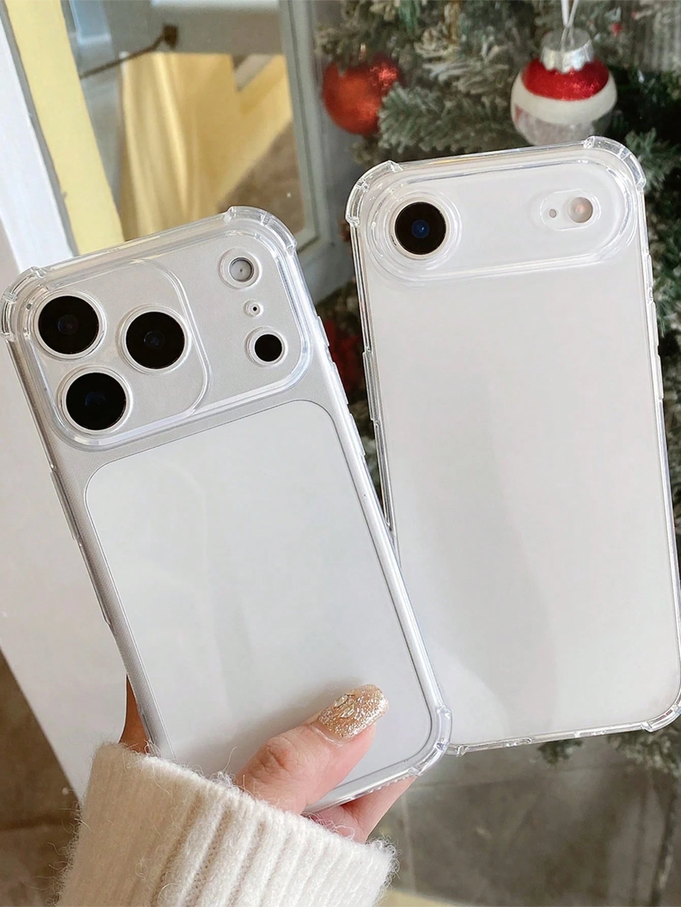 Shockproof Screen Protection Transparent Shock-Proof Phone Case, Reinforced Corners Protection, Compatible With 17 Pro Max/16 Pro Max/15 Pro Max/17 Pro/16/15/14/13/12/11, And S25 Ultra/24 Ultra/A56/A1