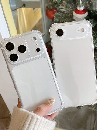 Shockproof Screen Protection Transparent Shock-Proof Phone Case, Reinforced Corners Protection, Compatible With 17 Pro Max/16 Pro Max/15 Pro Max/17 Pro/16/15/14/13/12/11, And S25 Ultra/24 Ultra/A56/A1