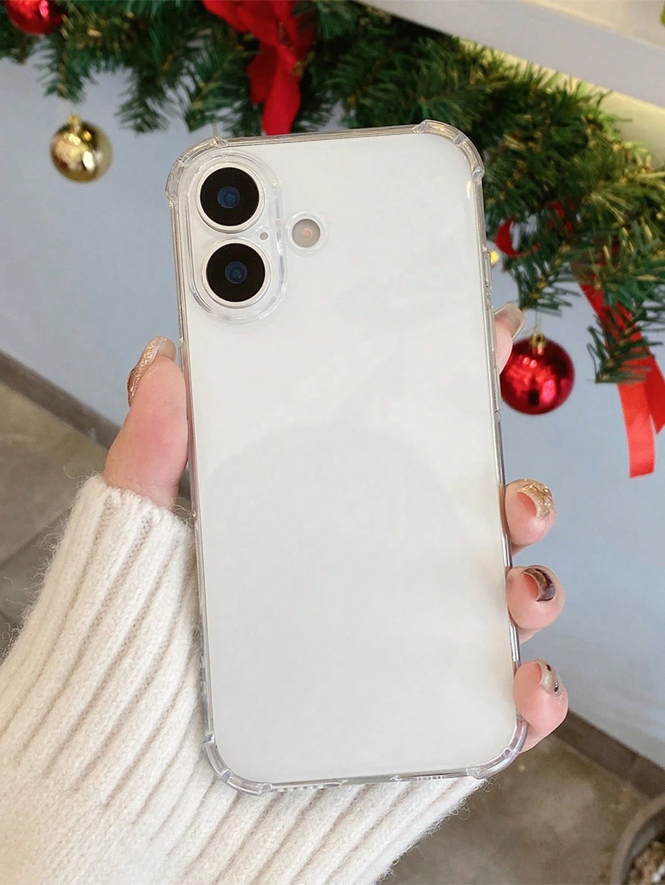 Shockproof Screen Protection Transparent Shock-Proof Phone Case, Reinforced Corners Protection, Compatible With 17 Pro Max/16 Pro Max/15 Pro Max/17 Pro/16/15/14/13/12/11, And S25 Ultra/24 Ultra/A56/A1