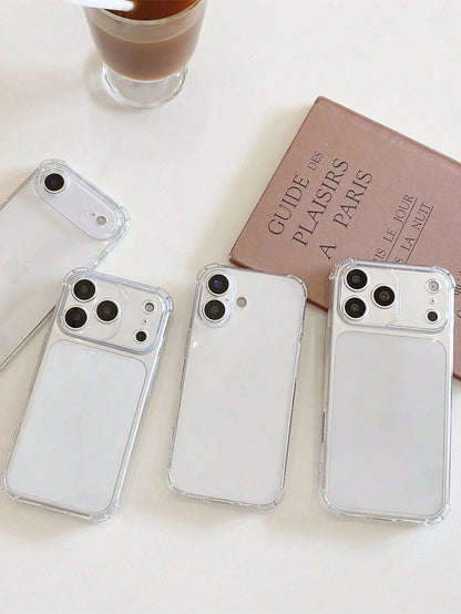 Shockproof Screen Protection Transparent Shock-Proof Phone Case, Reinforced Corners Protection, Compatible With 17 Pro Max/16 Pro Max/15 Pro Max/17 Pro/16/15/14/13/12/11, And S25 Ultra/24 Ultra/A56/A1