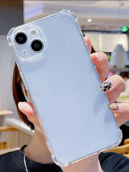 Shockproof Screen Protection Transparent Shock-Proof Phone Case, Reinforced Corners Protection, Compatible With 17 Pro Max/16 Pro Max/15 Pro Max/17 Pro/16/15/14/13/12/11, And S25 Ultra/24 Ultra/A56/A1