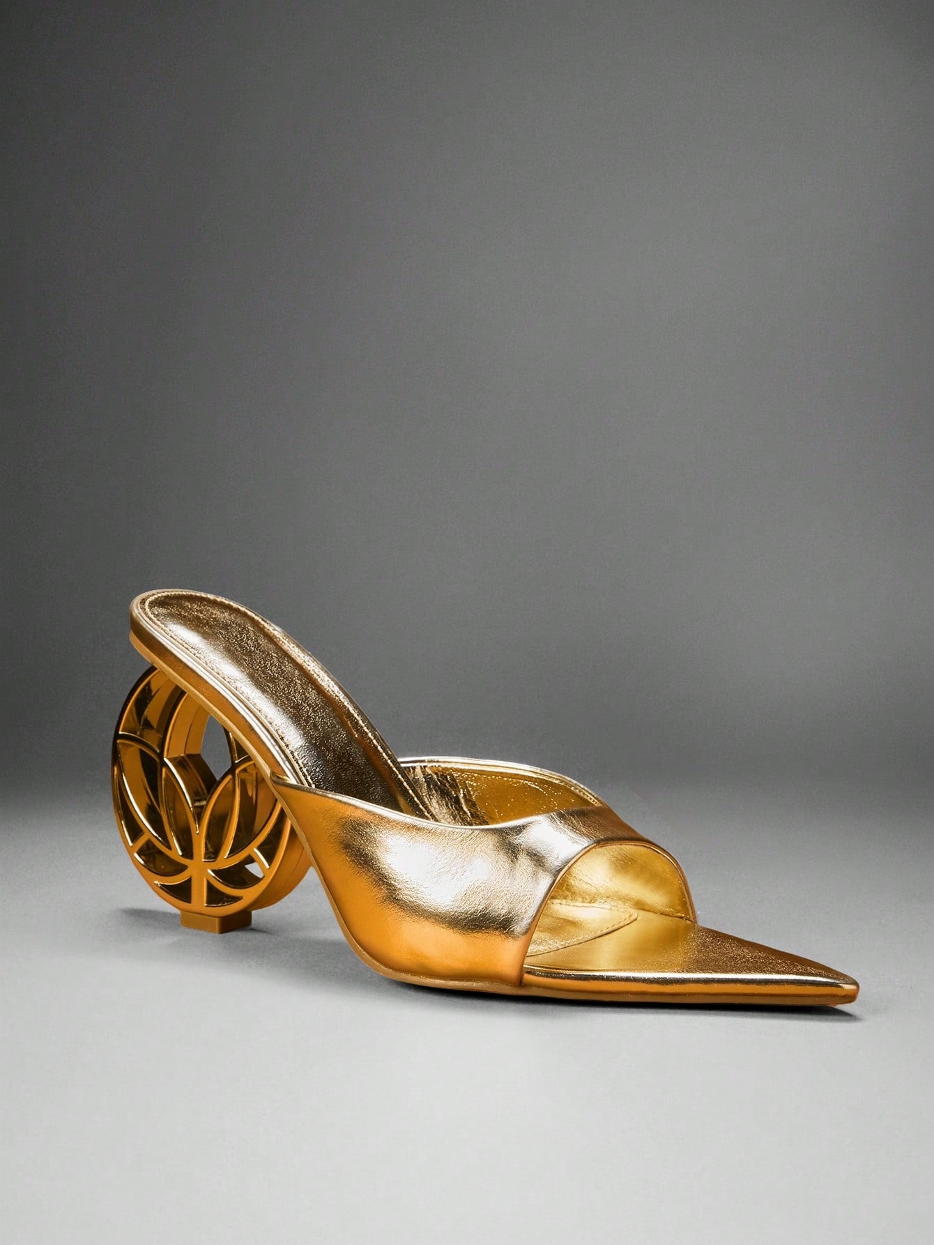 SHUZIA Women's Glorious Chic Party Sexyollow Ball Shaped Heel Slip-On Sandals