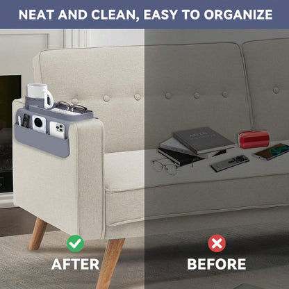 Silicone Couch Cup Holder With 4 Pocket, Multifunctional Drink Organizer, Dirt-Resistant And Anti-Slip Sofa Armrest Tray, Dual Sided Caddy, Foldable Sofa Storage Tablets, Mobile Phones, Remote Control