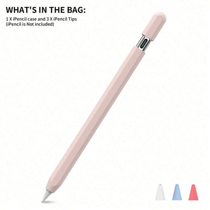 Silicone Protective Case Compatible With Apple Pencil Pro And 2nd Generation Apple Pencil, Includes 3 Replacement Pencil Tips