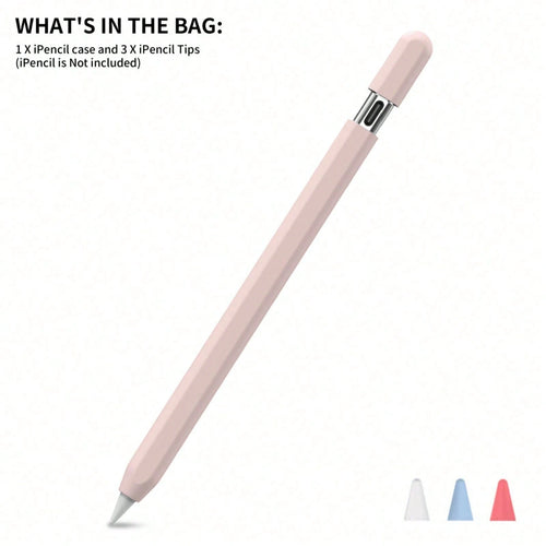 Silicone Protective Case Compatible With Apple Pencil Pro And 2nd Generation Apple Pencil, Includes 3 Replacement Pencil Tips