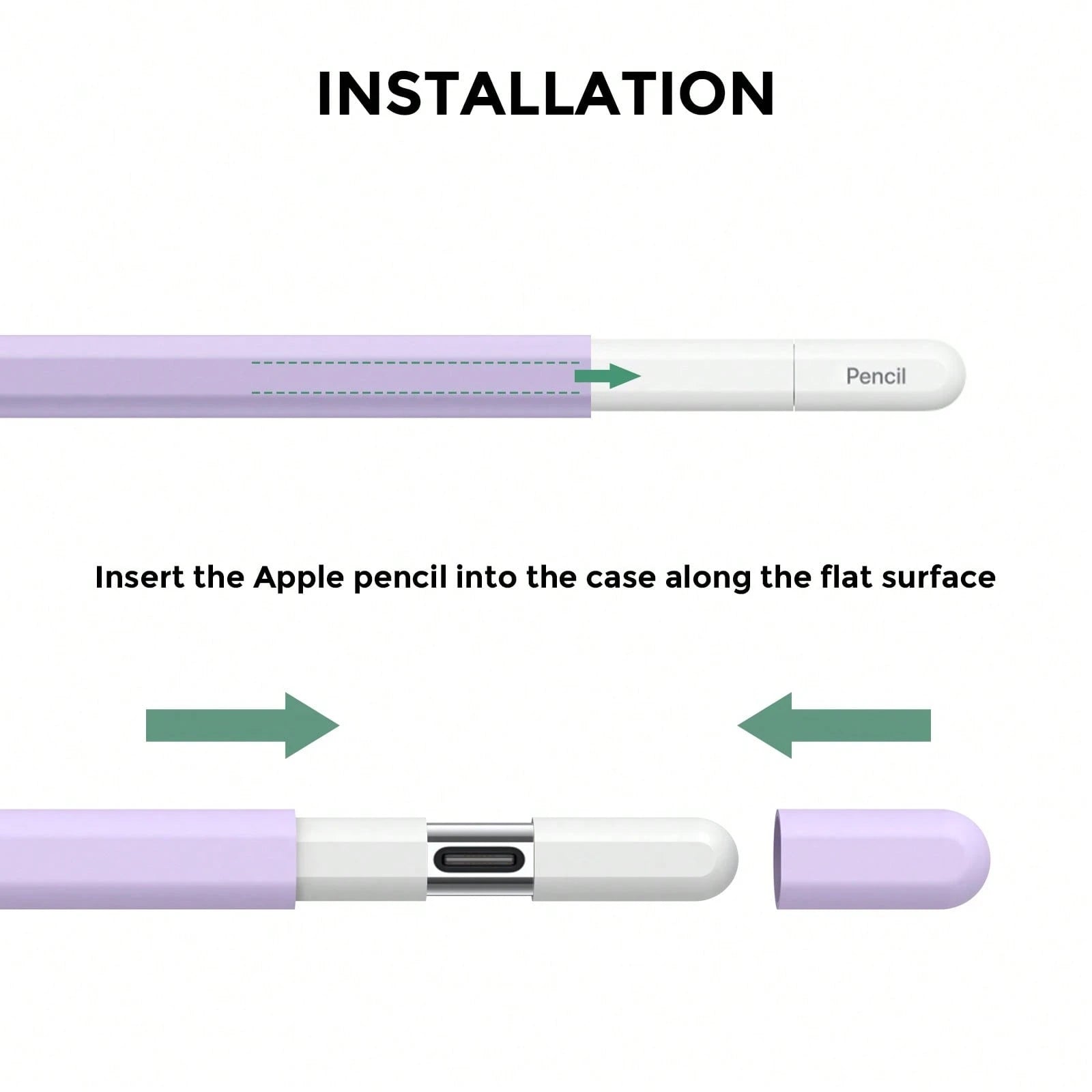 Silicone Protective Case Compatible With Apple Pencil Pro And 2nd Generation Apple Pencil, Includes 3 Replacement Pencil Tips
