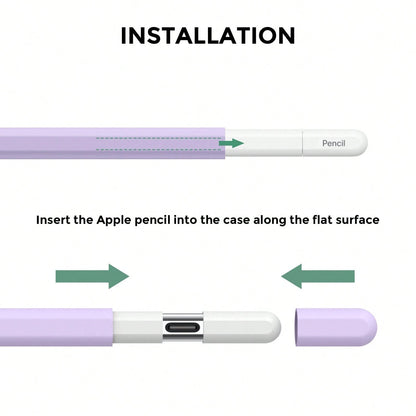 Silicone Protective Case Compatible With Apple Pencil Pro And 2nd Generation Apple Pencil, Includes 3 Replacement Pencil Tips