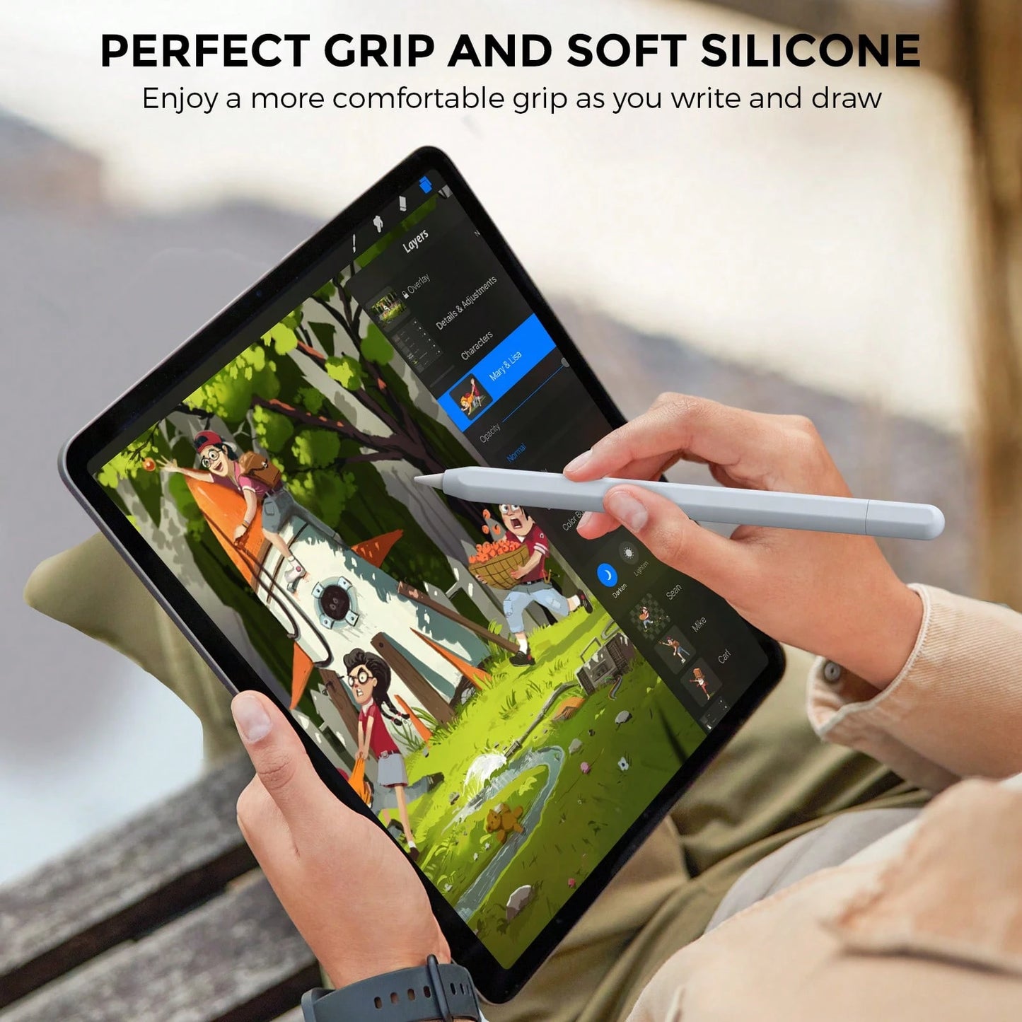 Silicone Protective Case Compatible With Apple Pencil Pro And 2nd Generation Apple Pencil, Includes 3 Replacement Pencil Tips