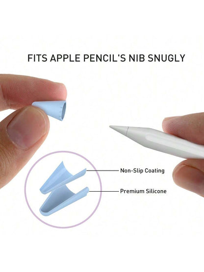 Silicone Protective Case Compatible With Apple Pencil Pro And 2nd Generation Apple Pencil, Includes 3 Replacement Pencil Tips