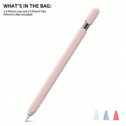 Silicone Protective Case Compatible With Apple Pencil Pro And 2nd Generation Apple Pencil, Includes 3 Replacement Pencil Tips