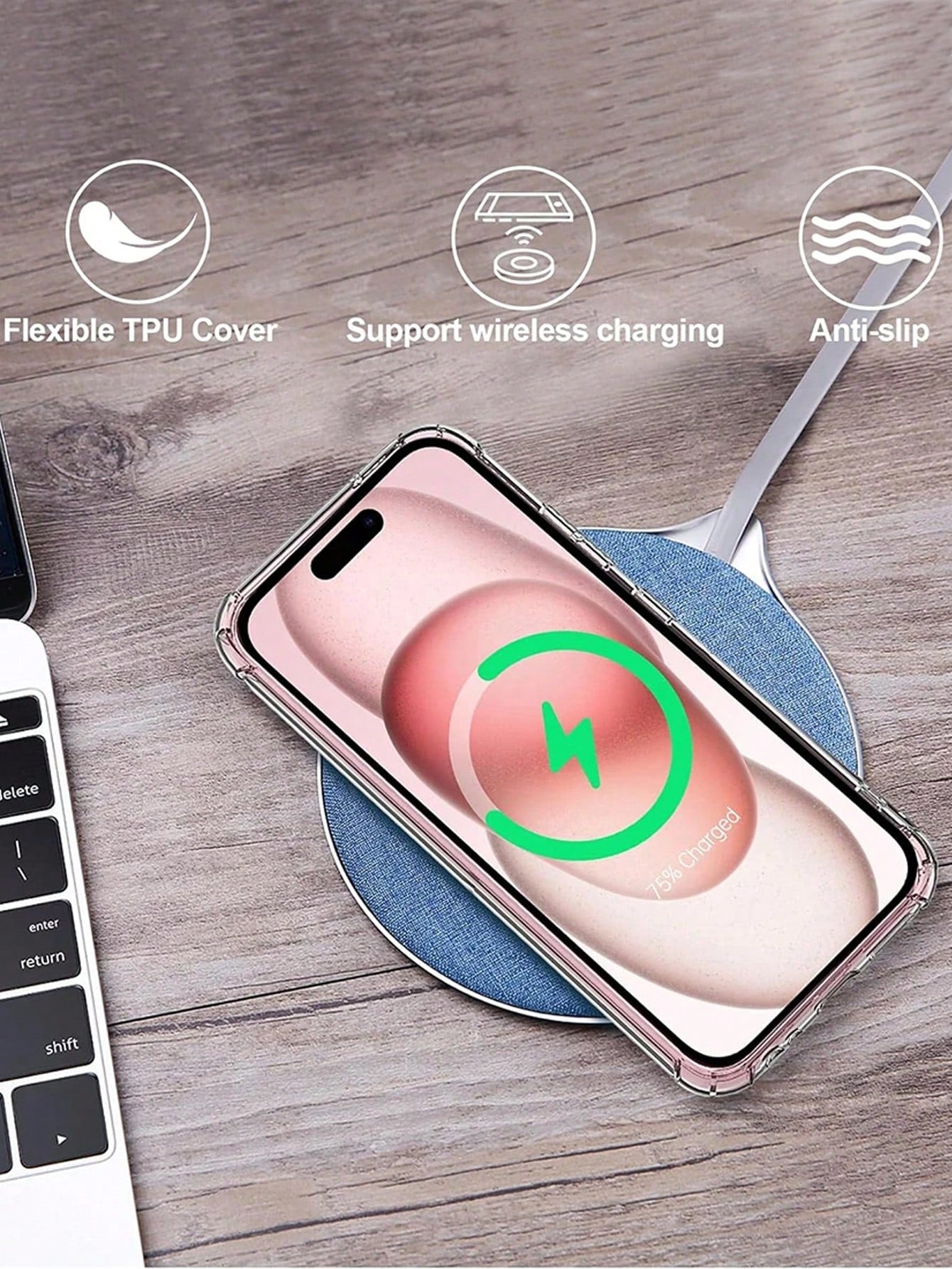 Silicone TPU Screen Protection Transparent Shockproof Phone Case With Corner Airbags Plain Material Basic Phone Cases Compatible With IPhone Galaxy TPU Protective Back Cover International Version Not