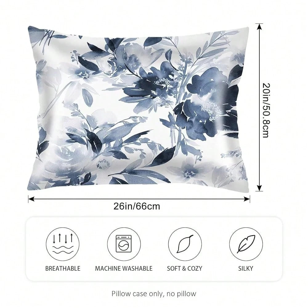 Silk Satin Pillowcase For Hair And Skin,Giraffe Long Pillow Cover FKing Size Pillowcases Envelope Closure,Wild Animals Africa Cute Cartoon Giraffes Pillow Covers For Sleeping,Bed,20\X40\