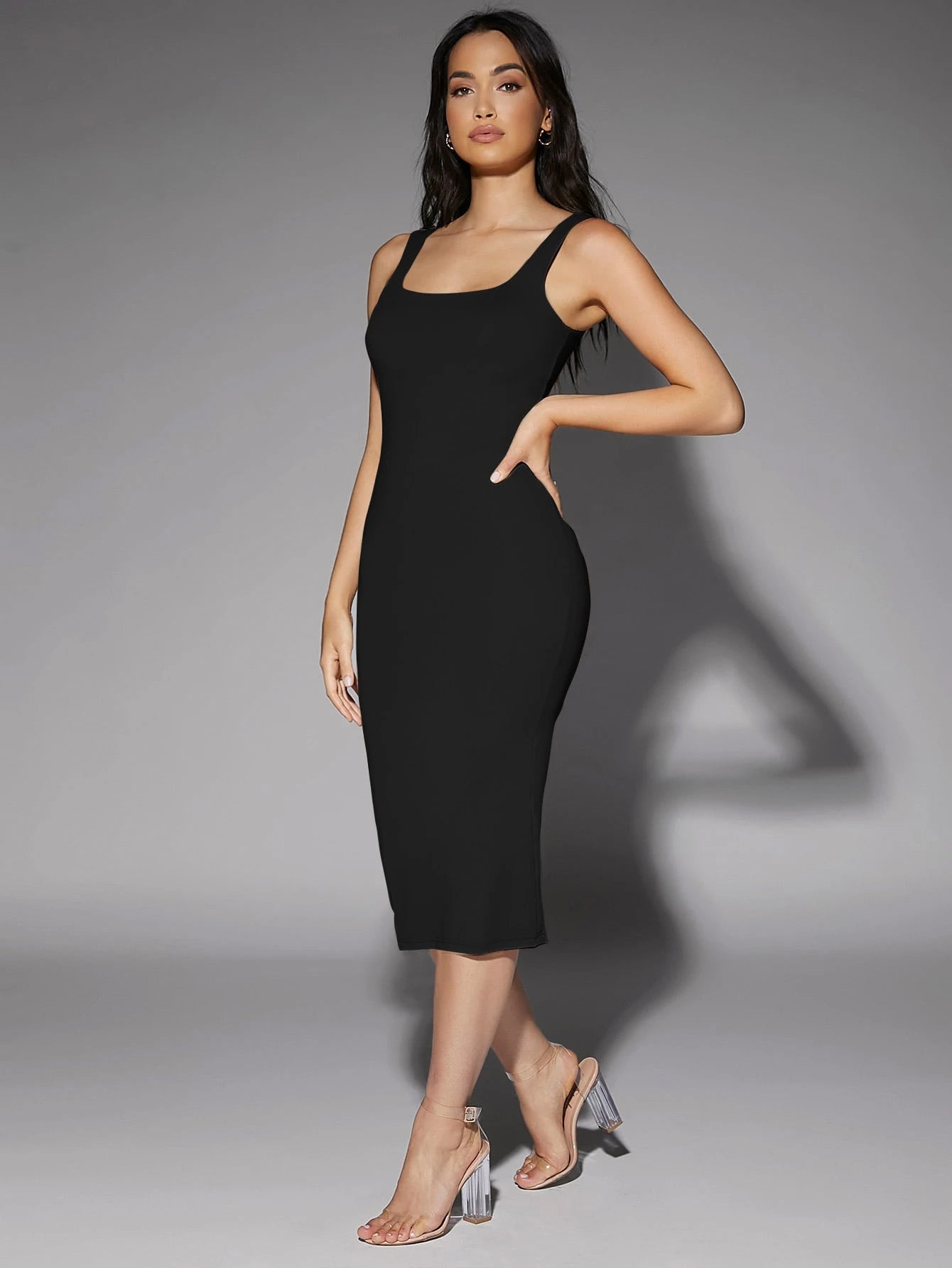 Silquee Low Back Solid Tank Dress,Summer Dresses For Women
