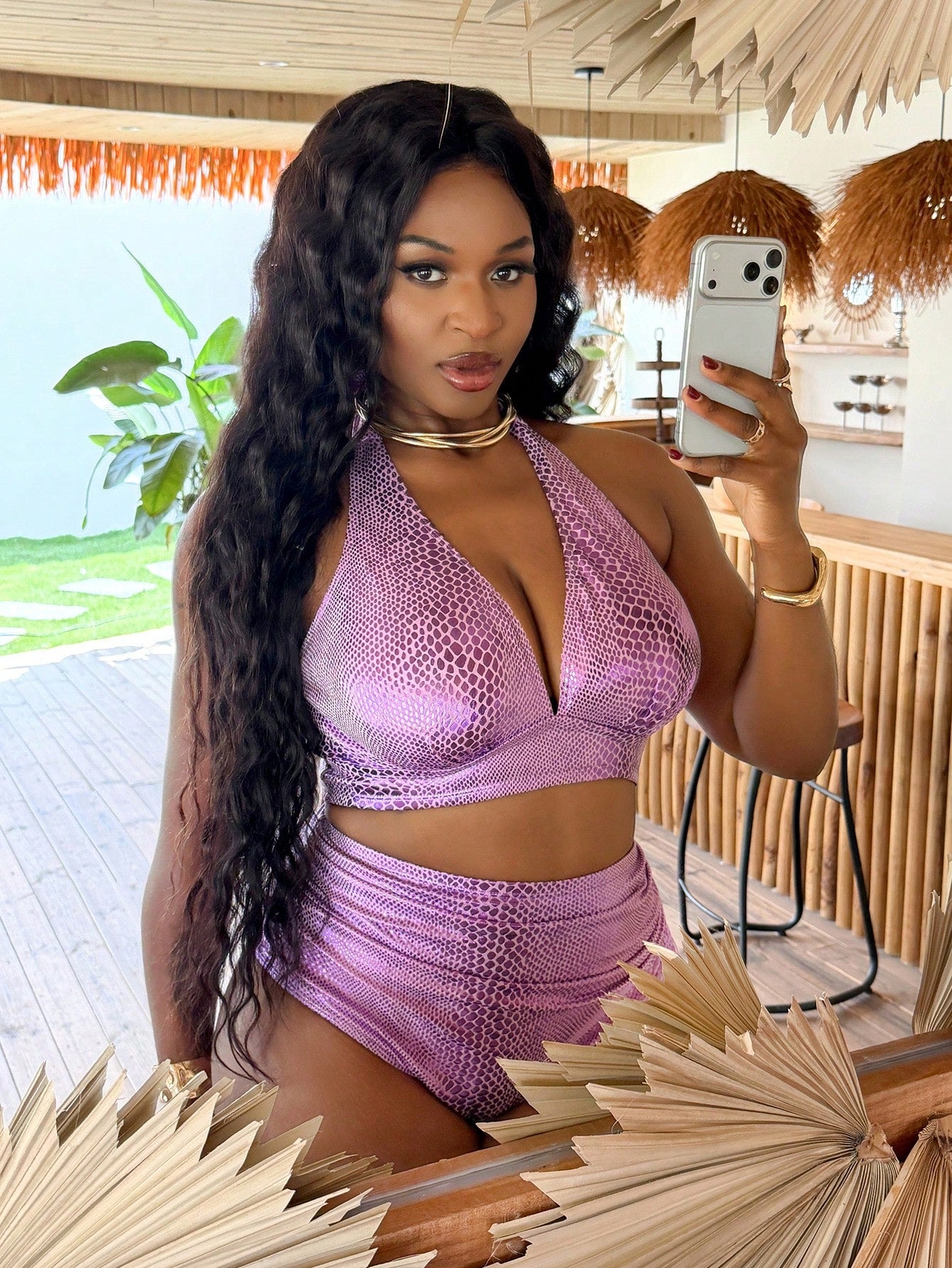 Slaydiva 2026 New Plus Size Women 2-Piece Elegant & Fashionable Swimwear Set