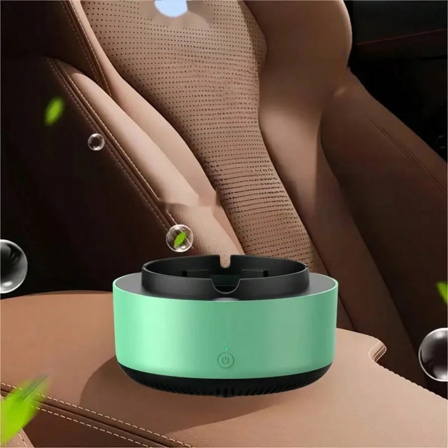 Smart Ashtray Self Extinguishing, 2 In 1 Ashtray With Filter Multifunctional Smokeless Ashtray For Home Car Office
