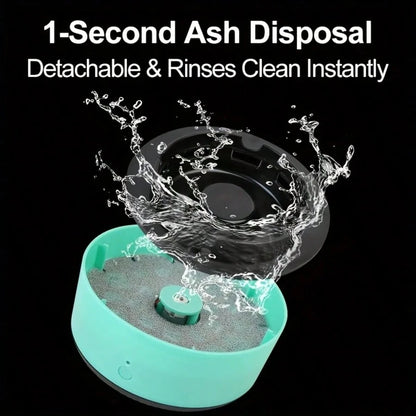 Smart Ashtray Self Extinguishing, 2 In 1 Ashtray With Filter Multifunctional Smokeless Ashtray For Home Car Office