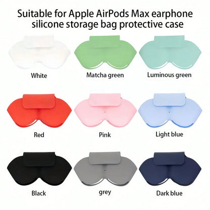 Smart Case Silicone Storage Bag With AirpodsMax, Headphones Protective Case Magnetic Close Dustproof Portable Carry Travel Storage Bag Compatible With AirPod Max