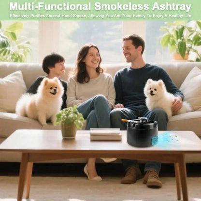 Smokeless Ashtray Indoor, Smoke Removing Ashtray For Home, Office, Car, Indoor And Outdoor