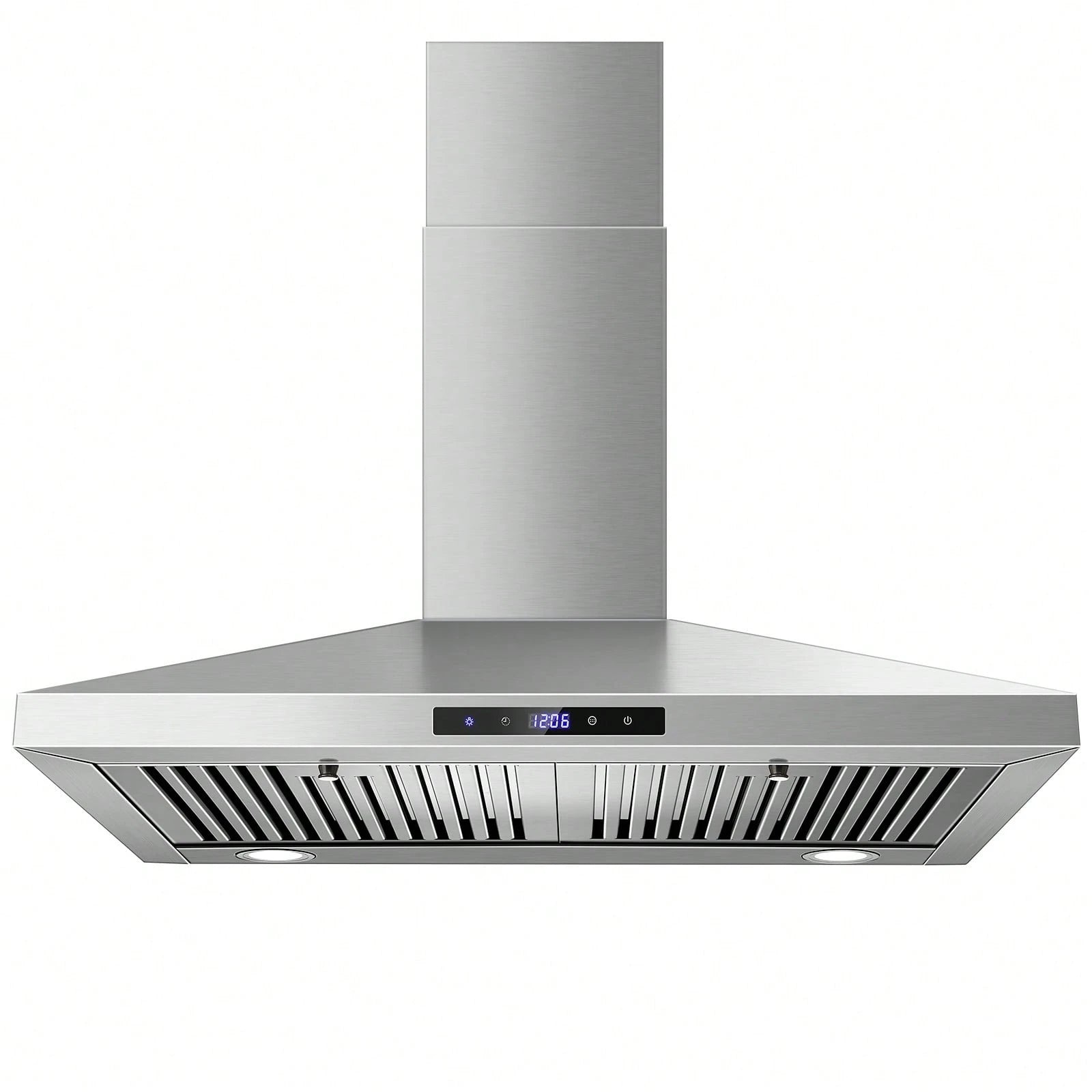 SNDOAS Range Hood 30 Inches,Stainless Steel Wall Mount Range Hood,Vent Hood 30 Inch W/Touch Control,Ducted/Ductless Convertible,Chimney-Style Over Stove Vent Hood,Kitchen Hood,Baffle Filters