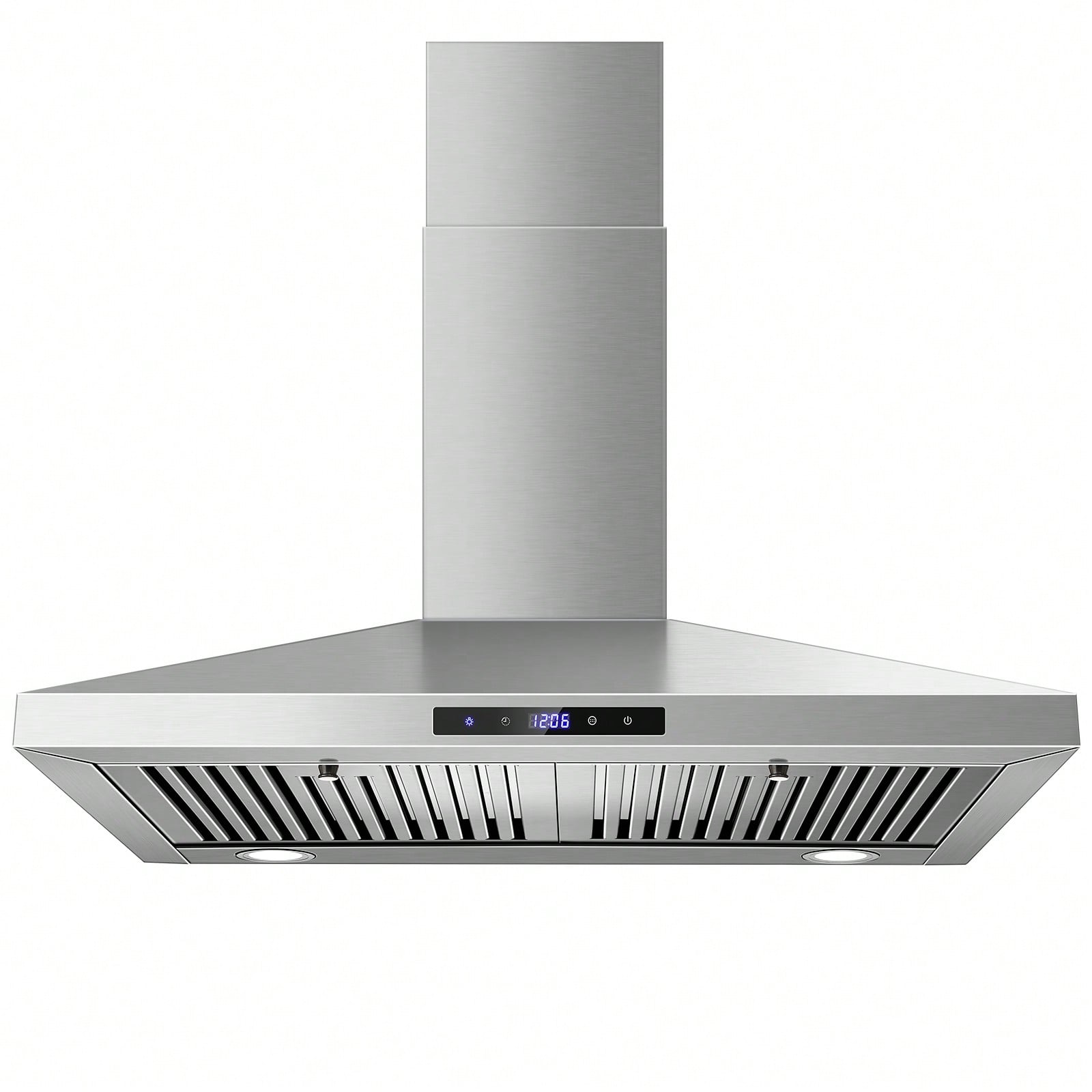 SNDOAS Range Hood 30 Inches,Stainless Steel Wall Mount Range Hood,Vent Hood 30 Inch W/Touch Control,Ducted/Ductless Convertible,Chimney-Style Over Stove Vent Hood,Kitchen Hood,Baffle Filters
