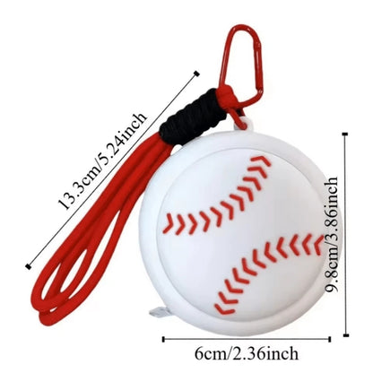 Soccer Sports Style Ball-Shaped Coin Purse, Basketball Earphone Storage Bag, Small Waterproof Storage Pouch, Personal Use