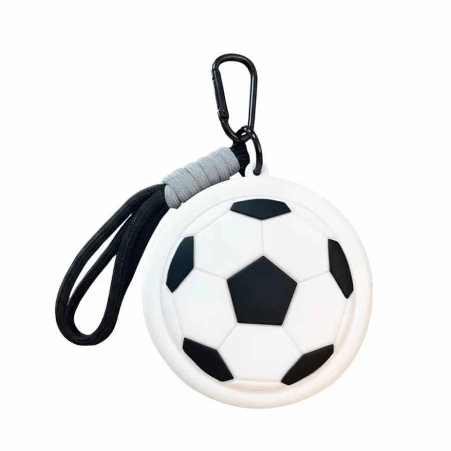 Soccer Sports Style Ball-Shaped Coin Purse, Basketball Earphone Storage Bag, Small Waterproof Storage Pouch, Personal Use