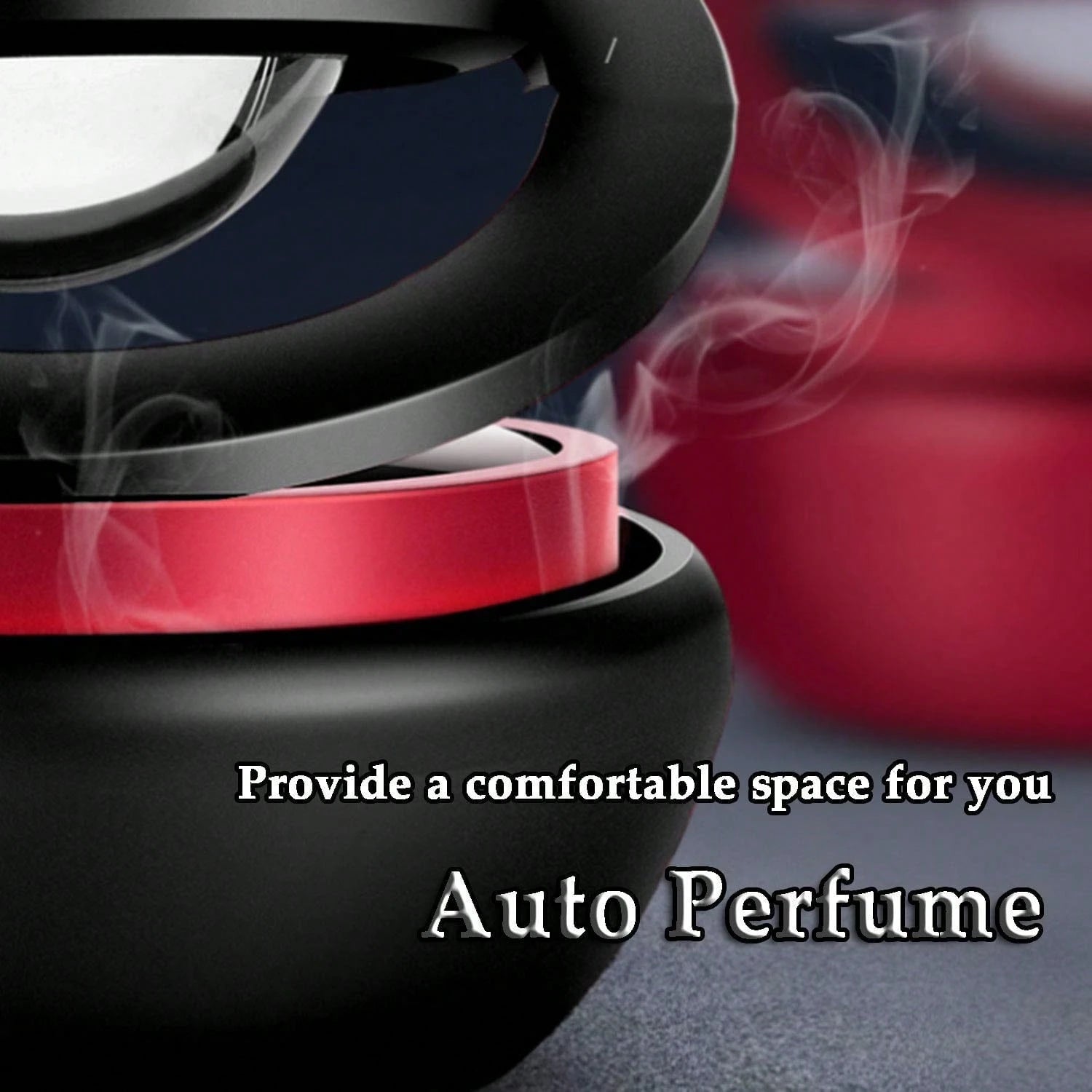 Solar Powered Car Air Freshener, Rotating Solar System Car Aromatherapy Diffuser Ornament, Dashboard Kinetic Decoration, Auto-Spinning Car Interior Scents