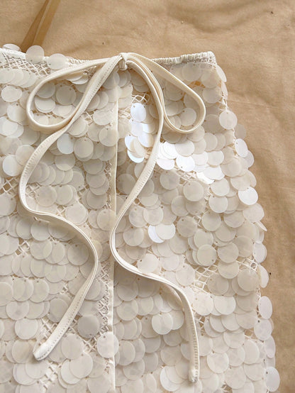 Soleia New Sexy Low-Waist Sequin Mini Skirt, Bohemian, Boho, Vacation, Vintage, Holiday, Beach, Cruise