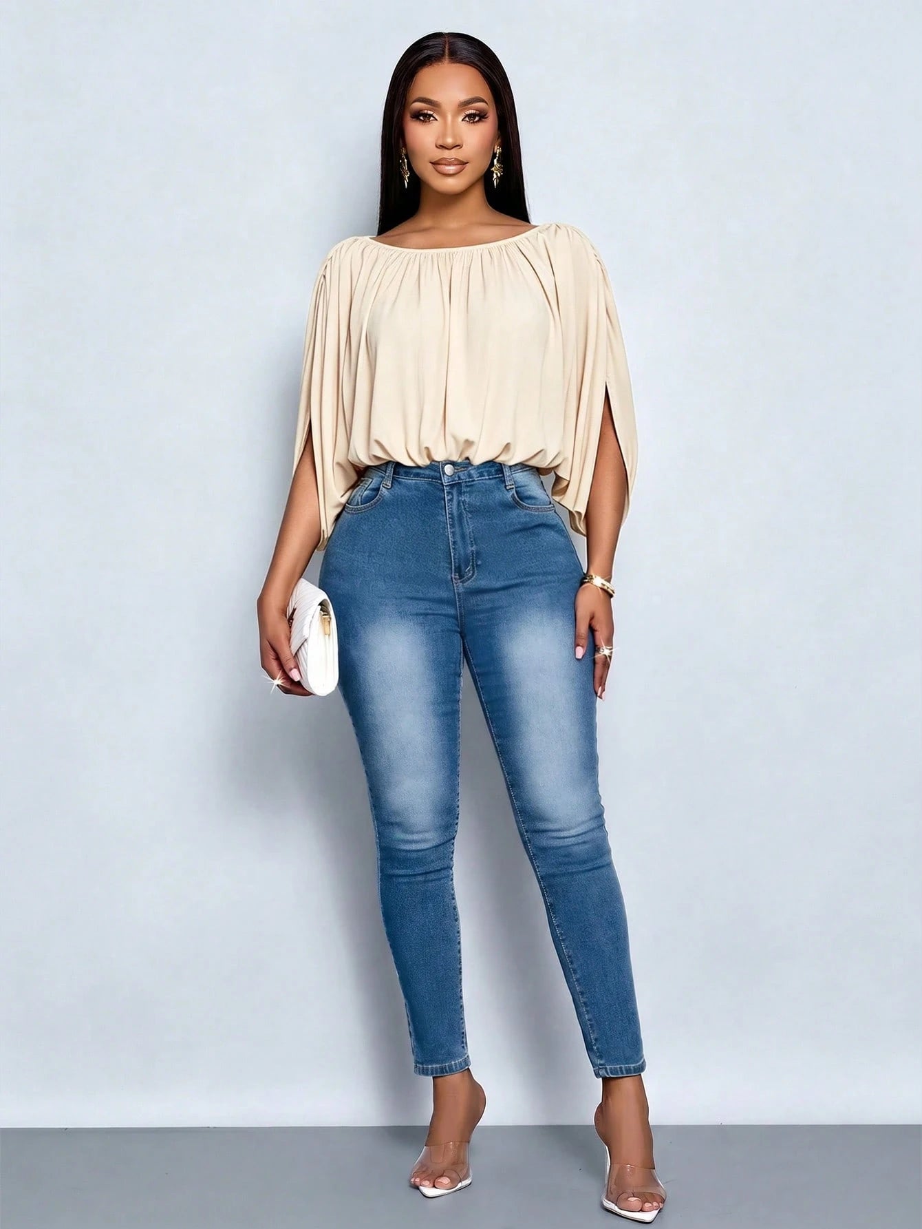 SOLERSUN Women's Summer Fashion Elegant Chic Daily Simple Ruched Shirt Draping Detail Yellow Blouse Social Festival Summer Tops Casual Daily Wear Chic Y2K Loose Vest For Club Party Streetwear Night Go