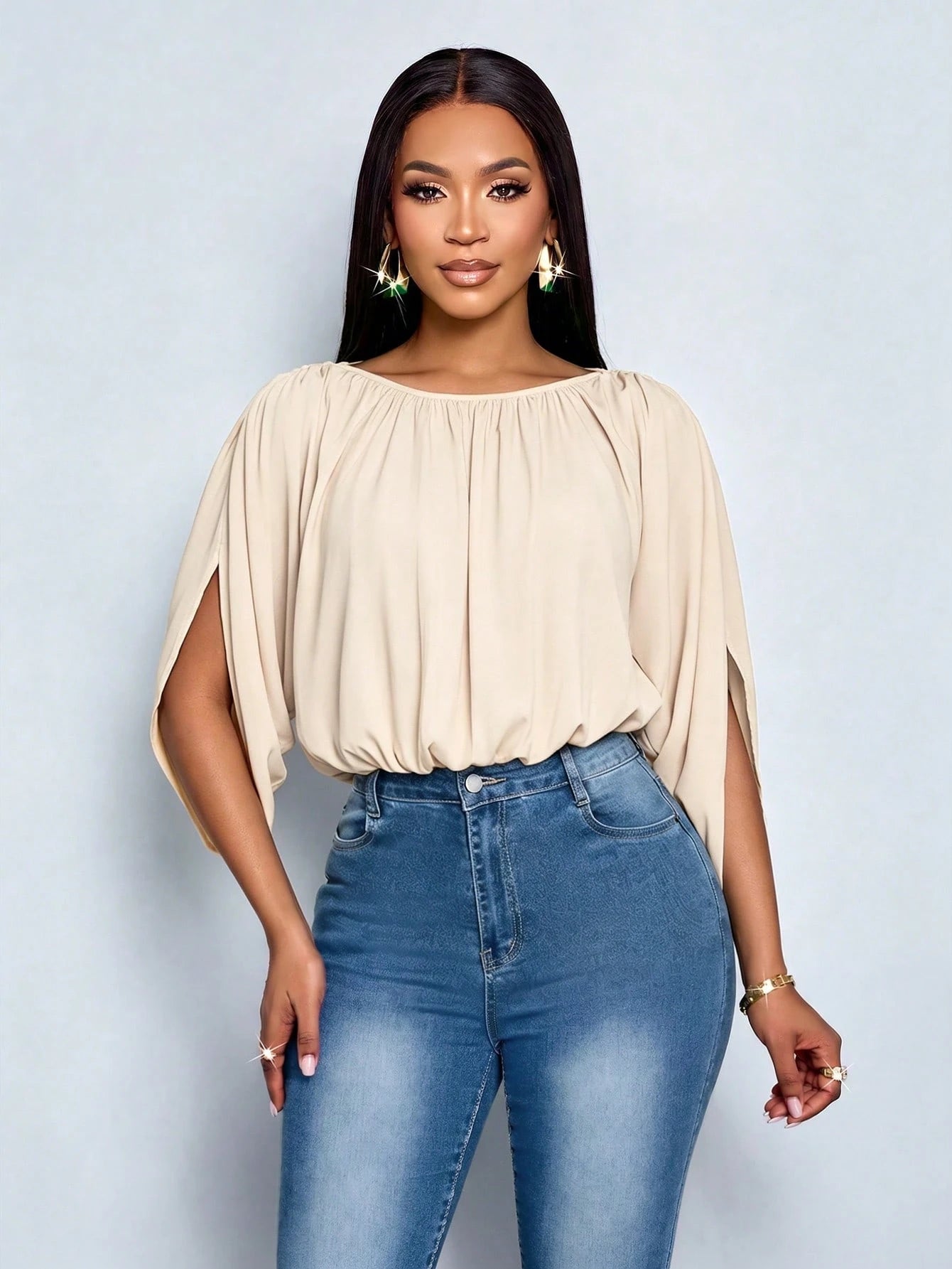 SOLERSUN Women's Summer Fashion Elegant Chic Daily Simple Ruched Shirt Draping Detail Yellow Blouse Social Festival Summer Tops Casual Daily Wear Chic Y2K Loose Vest For Club Party Streetwear Night Go