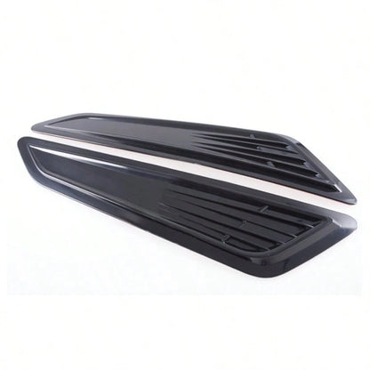 SS STYLE BLACK BONNET HOOD VENT SCOOP COVERS FOR 16-2023 CHEVY CAMARO 1LT LT RS