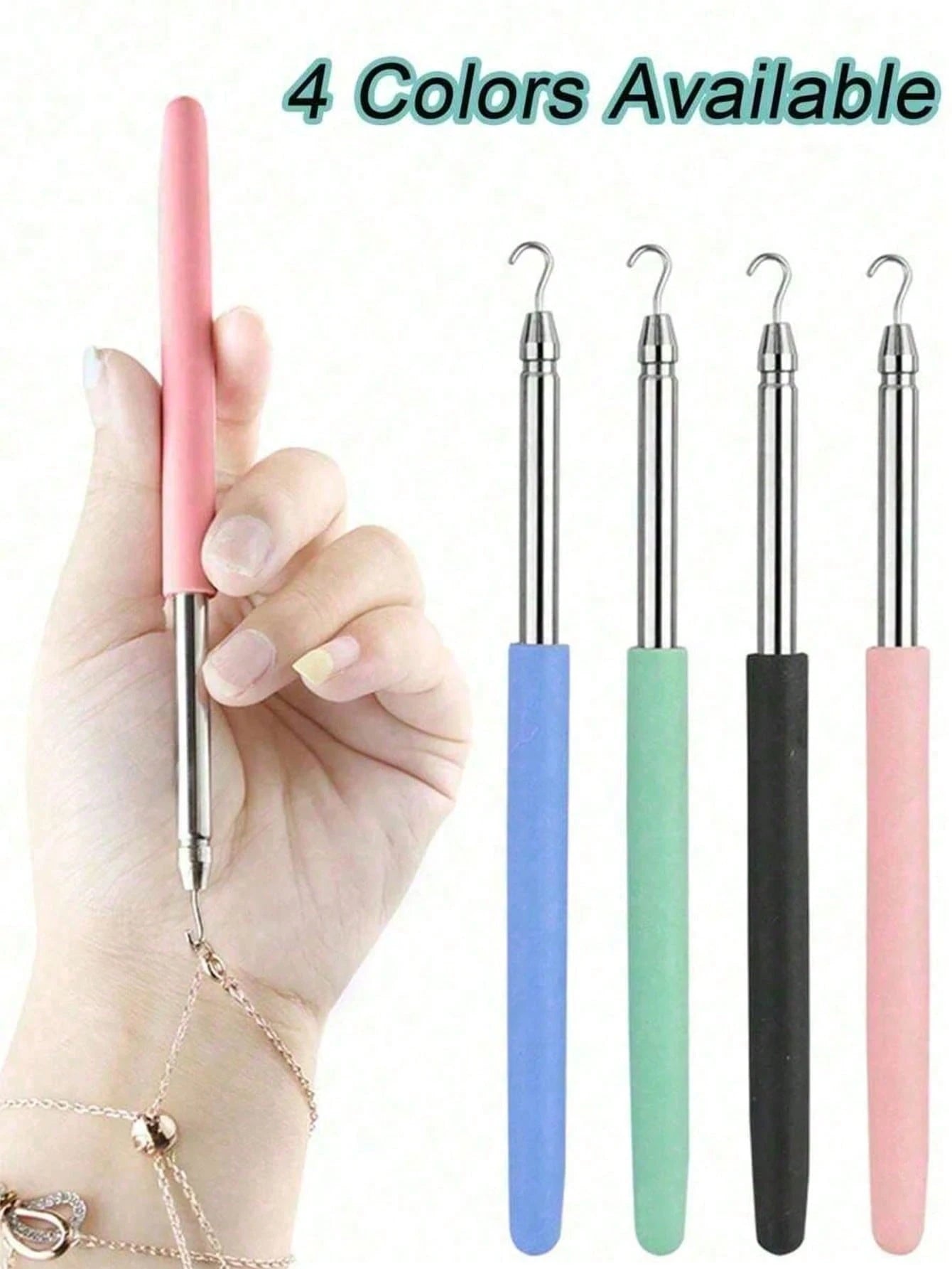 Stainless Steel Bracelet Clasp Helper, Jewelry Bracelet Clasp Assist Tool, Portable Bracelet Tool For Jewelry And Hook Equipment, Adjustable Bracelet Clasp Accessory- Easy To Use Jewelry Helper For W