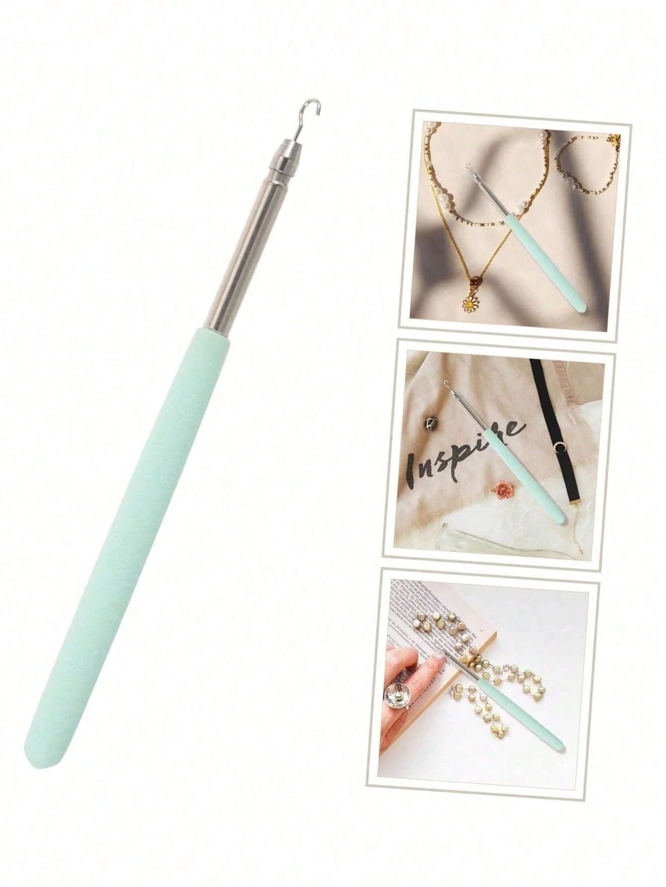 Stainless Steel Bracelet Clasp Helper, Jewelry Bracelet Clasp Assist Tool, Portable Bracelet Tool For Jewelry And Hook Equipment, Adjustable Bracelet Clasp Accessory- Easy To Use Jewelry Helper For W