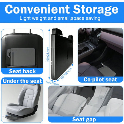Steering Wheel Tray, Laptop Stand, Car Dining Table, Retractable Car Tray, A Place To Write, Read, Eat And Work During Car Travel, Suitable For Most Vehicles