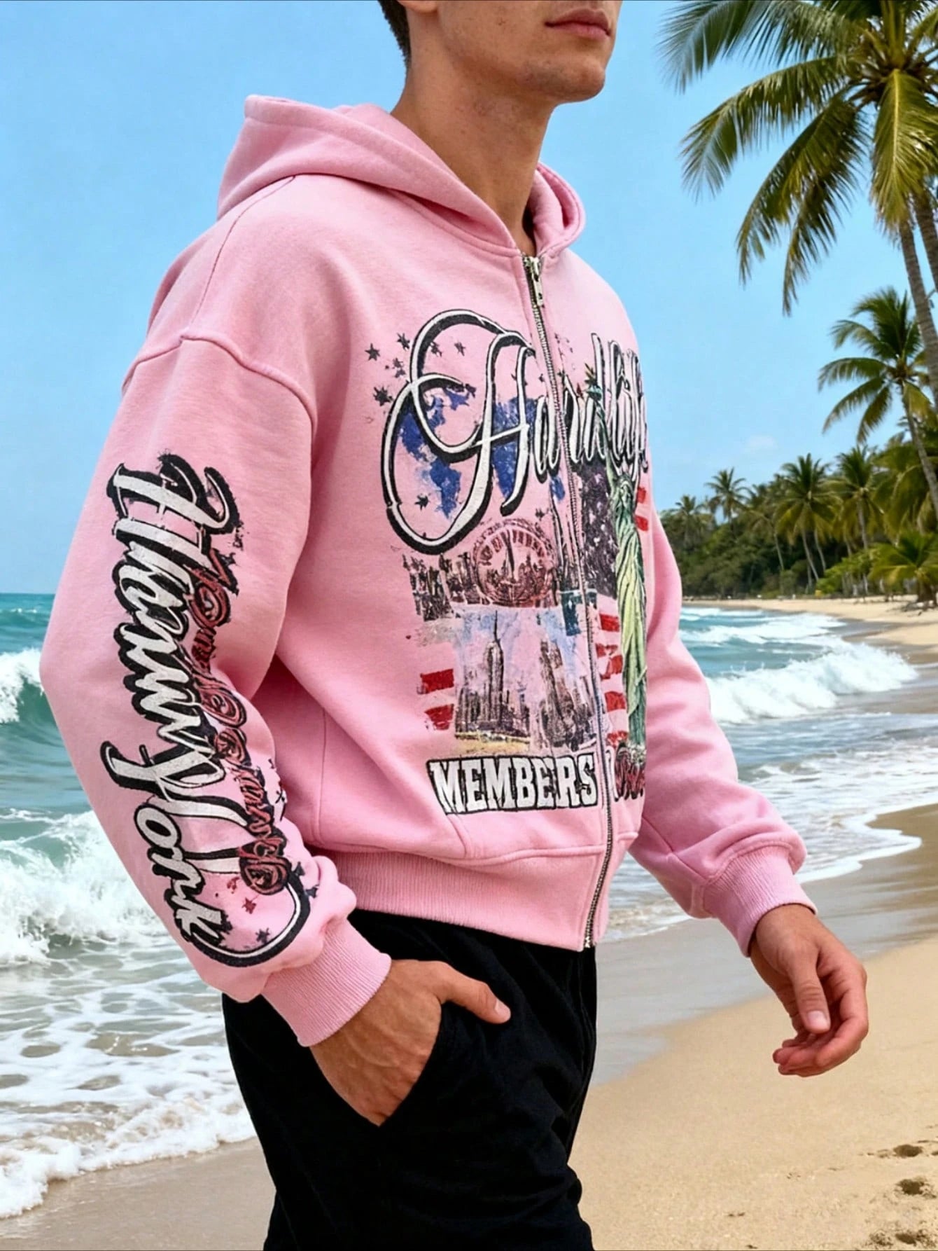 Streetwear Zip-Up Hoodie| Unisex Oversized Graphic Pullover| Y2K Vintage Style, Back To School