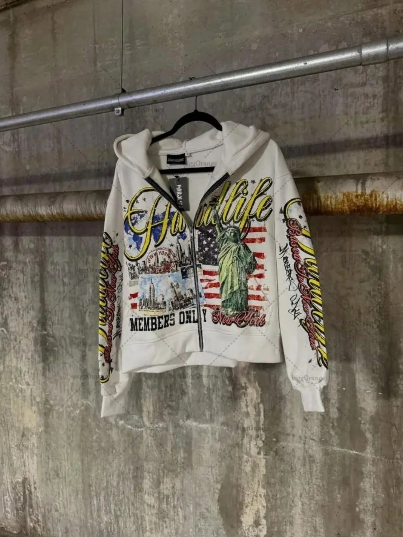 Streetwear Zip-Up Hoodie| Unisex Oversized Graphic Pullover| Y2K Vintage Style, Back To School