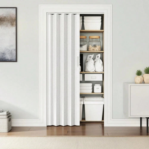 Studio Series 32" W PVC Foldable Accordion Doors, White