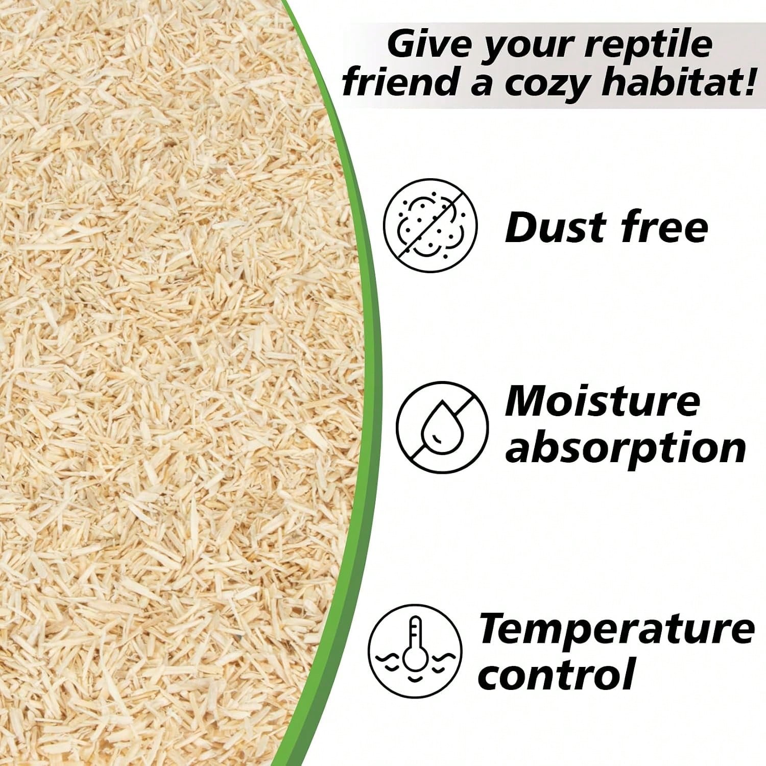 Sukh 14OZ Natural Aspen Shavings Reptile Bedding, Soft Wood Shavings Terrarium &Amp; Tank Substrate, Nesting Material For Snake, Lizard, Tortoise, Small Animal, Rabbit, Chicken &Amp; Bird