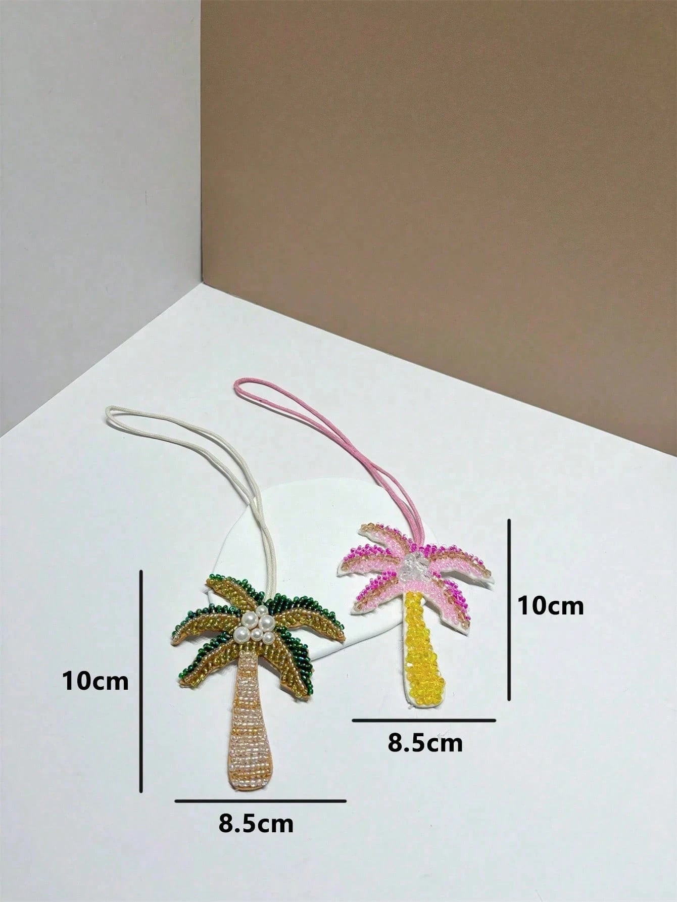 Summer Beach Themed Beaded Pendant With Starfish, Palm Tree, Suitable For Vacation, Beach, Seaside,Bag Accessiores