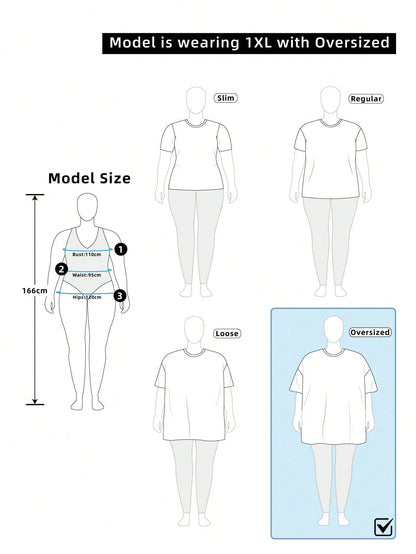 SUMWON Plus Size Off Shoulder Striped T-Shirt With Asymmetric Hem And Knotted Detail For Casual Summer Wear