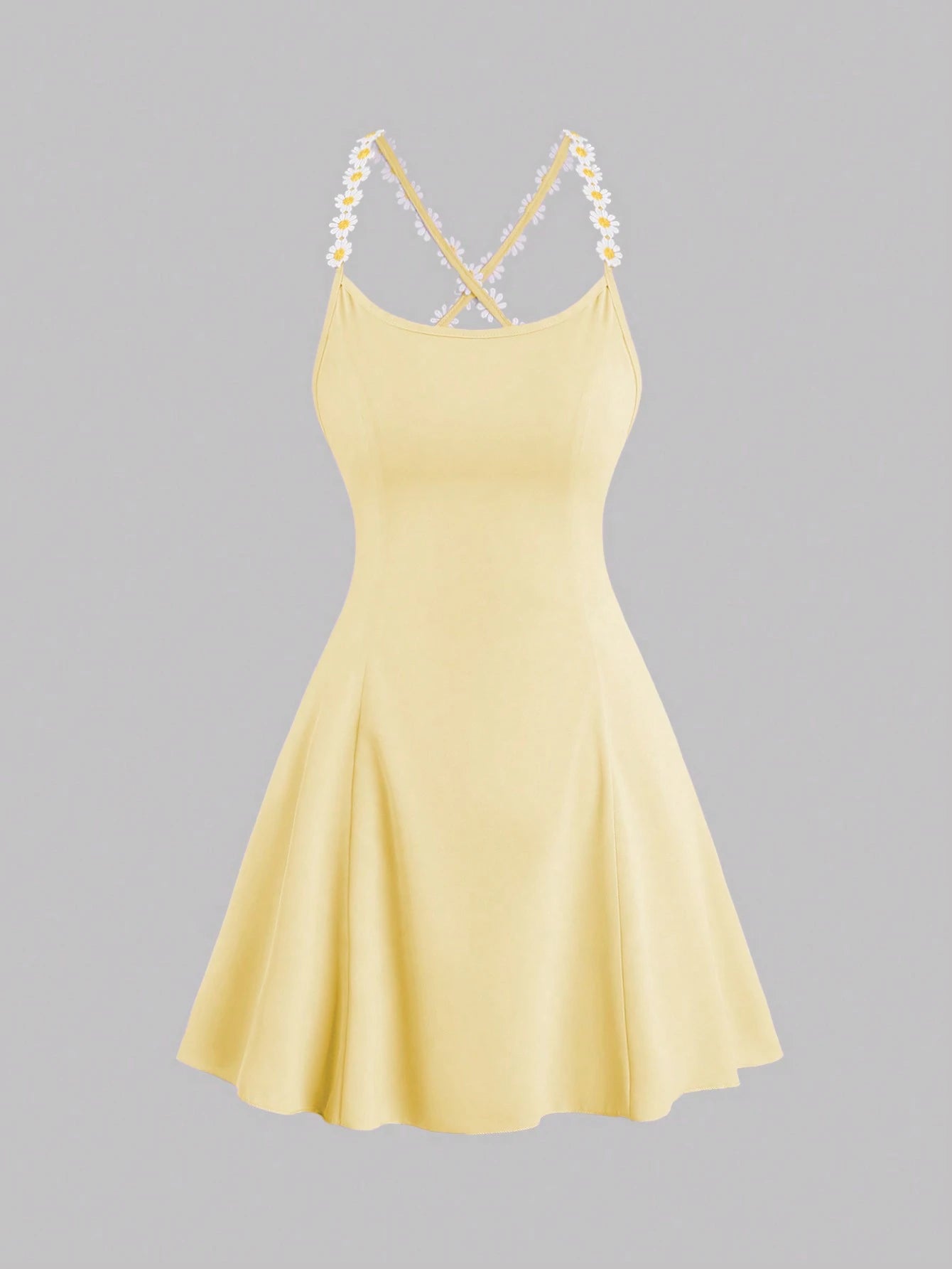 Sweetra Women's Back-Cross Strap Summer Fashion Open Back Dress Mini Short Women Outfit