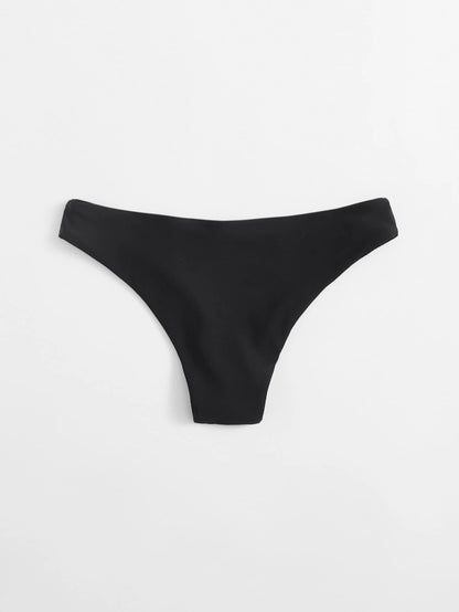 Swim Basics Summer Beach Solid Bikini Panty
