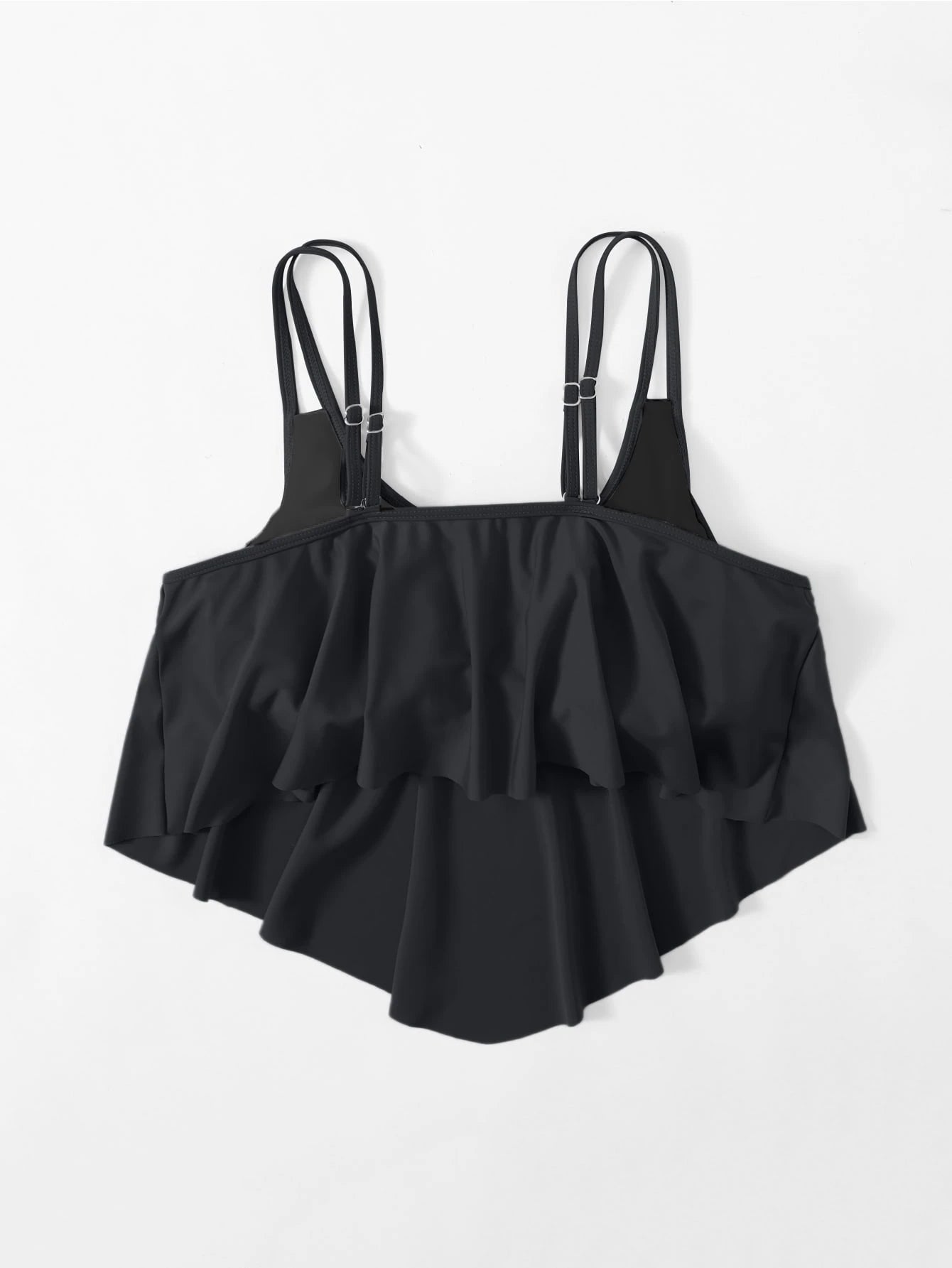 Swim Lushoire Plus Size Solid Color Swimwear Top